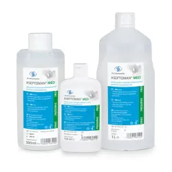 Aseptoman med Desinfectie van handen 150 ml Flasche